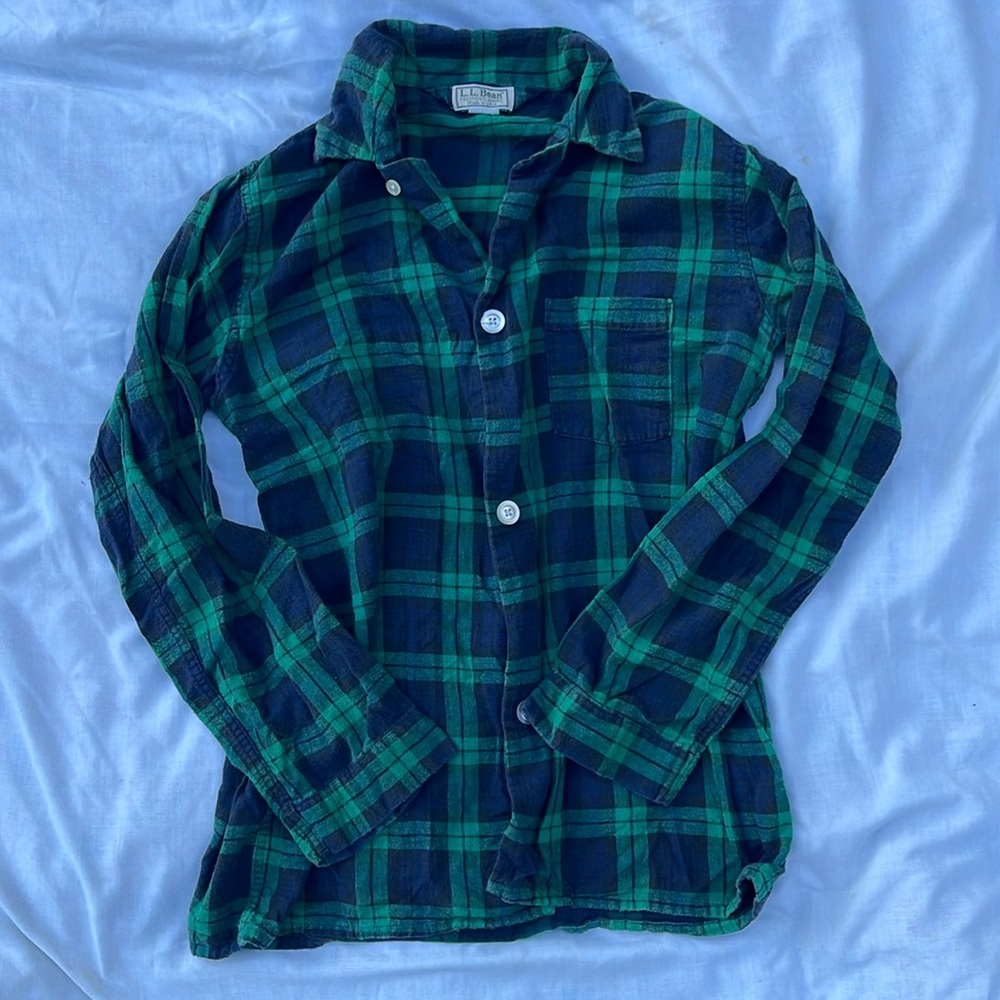 vintage LL bean flannel